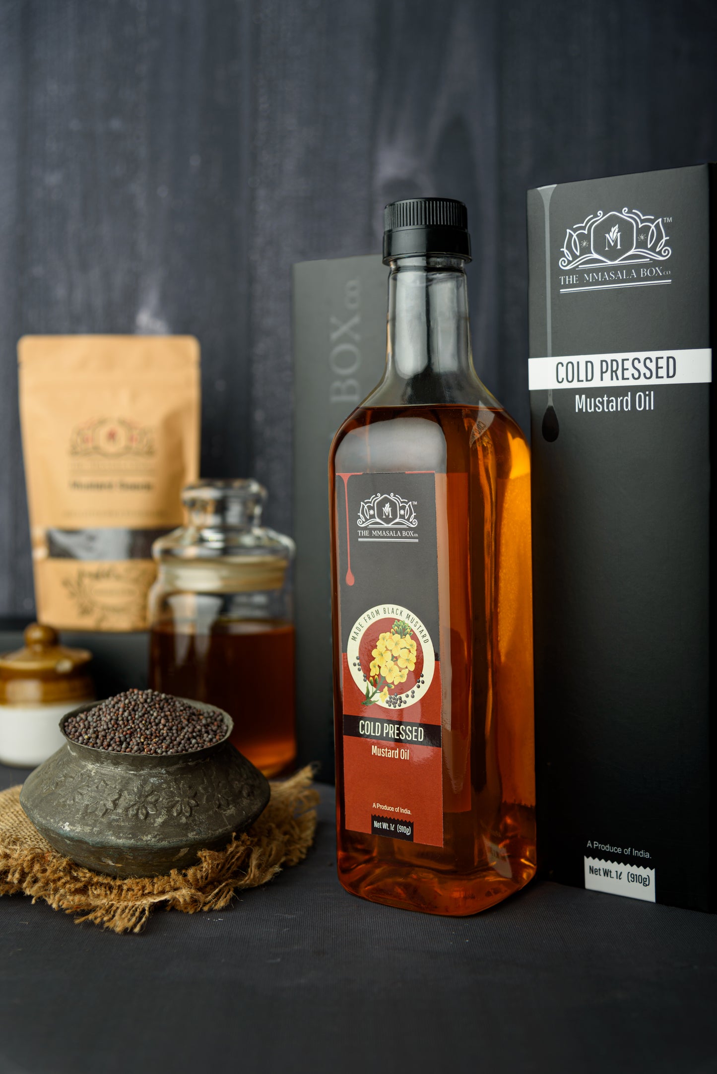 100% Natural Cold Pressed Aged Black Mustard Oil - 1 L