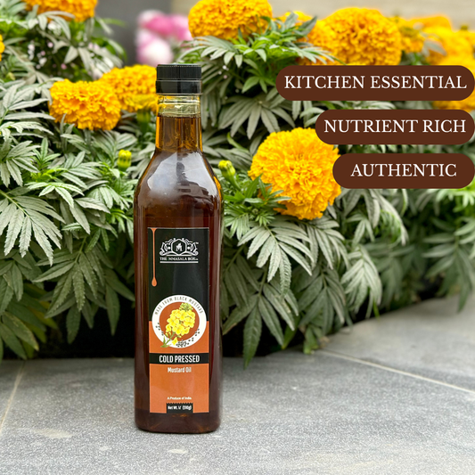 100% Natural Cold Pressed Aged Black Mustard Oil - 1 L