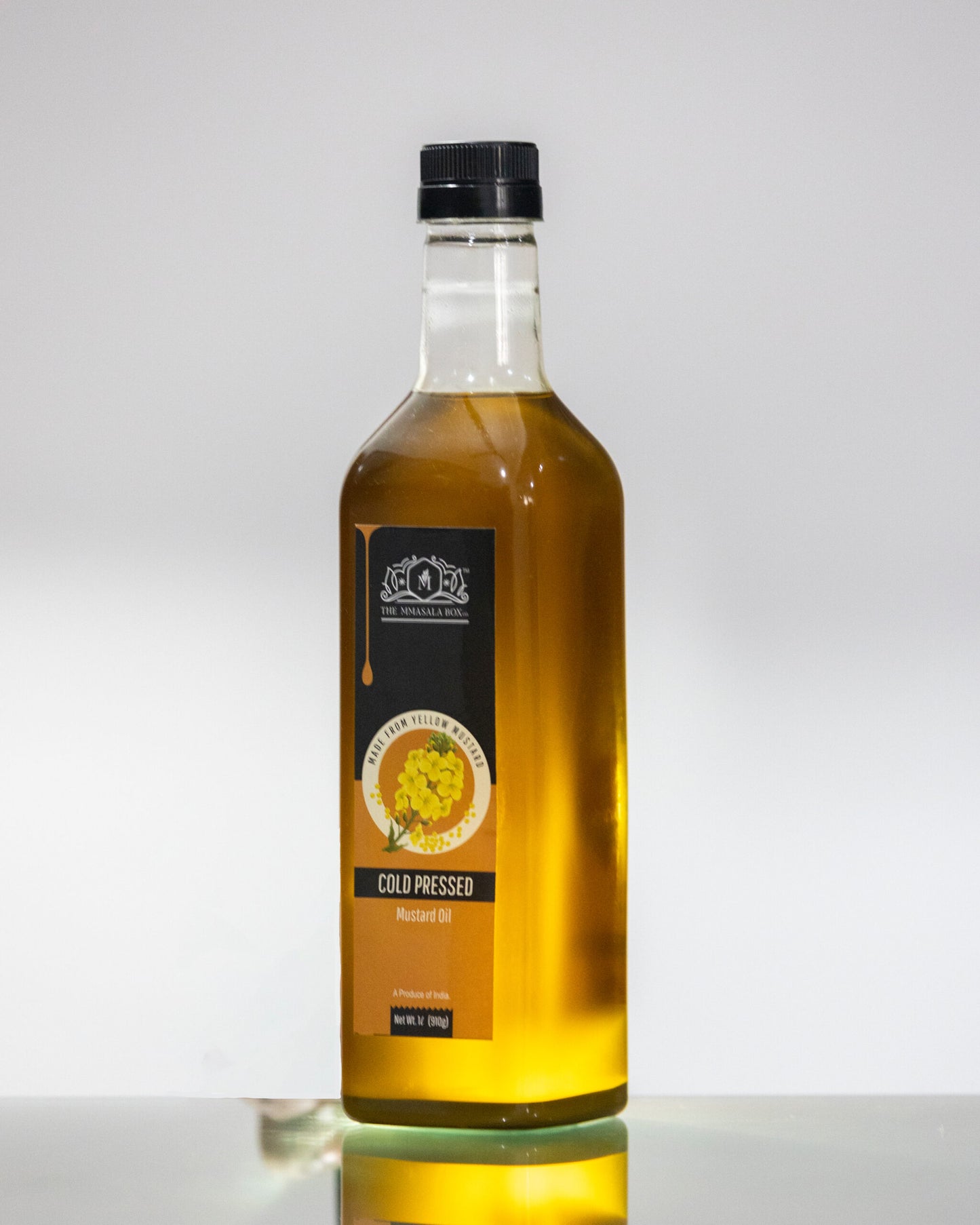 100% Natural Cold Pressed Yellow Mustard Oil- 1 L