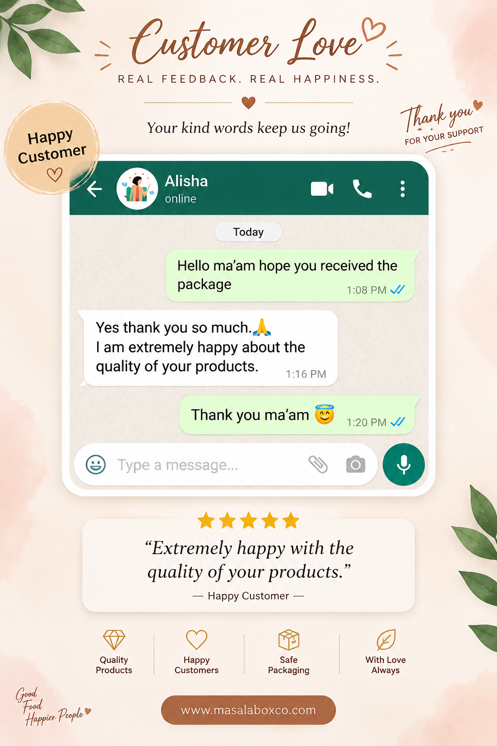 Real Feedback. Real Happiness.